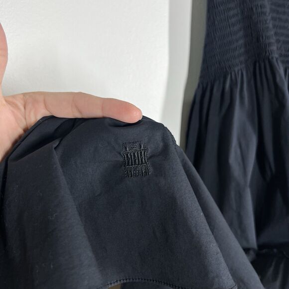 COPY - Hill House Sz L The Ellie Nap Cotton Poplin Tiered Smocked Midi Dress Bl… - Picture 7 of 12